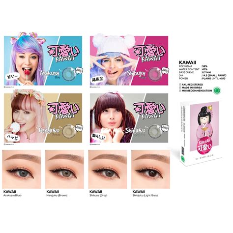 Jual SOFTLENS X2 KAWAII KAWAI 14 5 MM BY EXOTICON NORMAL Shopee