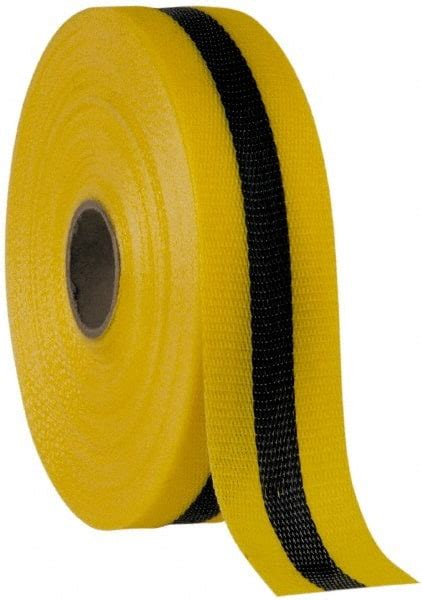 AccuformNMC Barricade Tape Black Yellow Message Blank 2