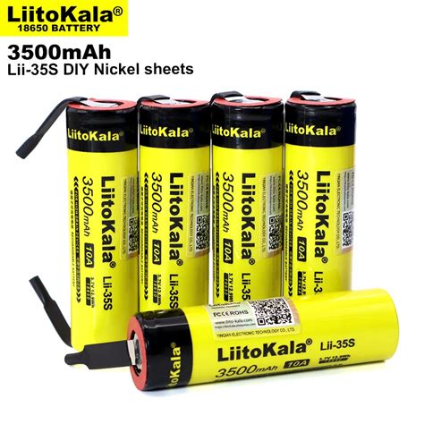 Liitokala Bateria Recarreg Vel De L Tio Lii 35S 3 7V 3500mAh 18650