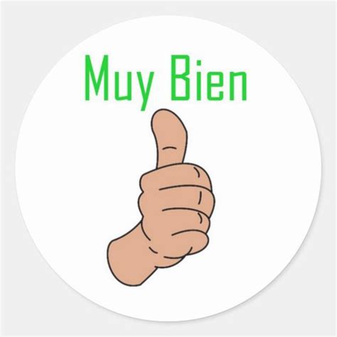 Muy Bien Classic Round Sticker | Zazzle.com