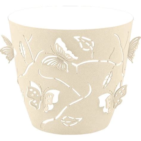 Горшок для цветов пластик, 0.7 л, 11.5х10.5 см, молочный туман, Plast ...