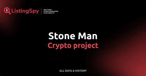 Stone Man Crypto Project Info Stone Listings Events Charts