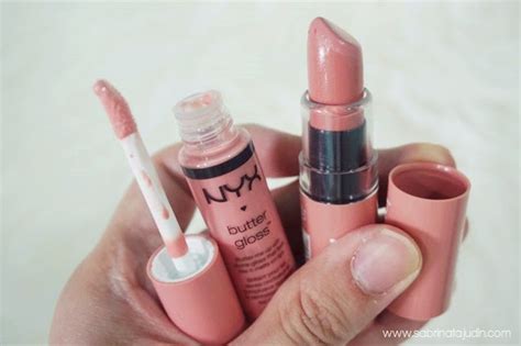 Nyx Butter Gloss Lipstick Nude Shades Sabrina Tajudin Malaysia Beauty Lifestyle Blog