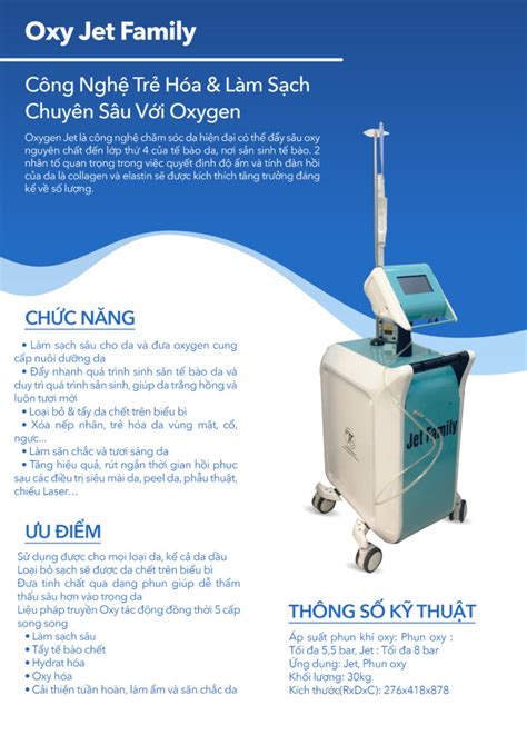 Máy trẻ hóa da Oxygen Jet Family - Thanh Trúc Med