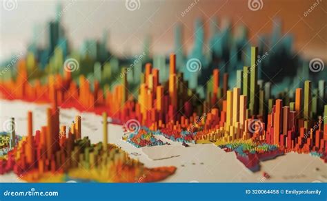 detailed map  busy city center stock photo image  planning built