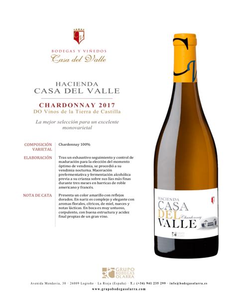 Casa Del Valle Chardonnay