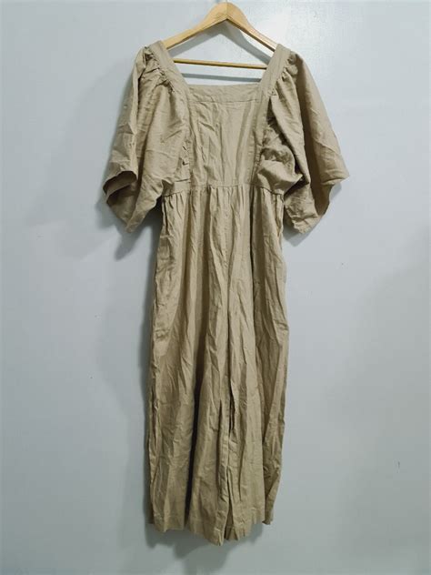 Plus Size Wide Leg Nude Jumpsuit Dress On Carousell