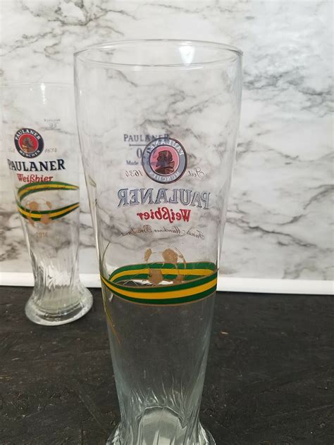 2 Paulaner Munchen 5 Liter Glass Tall Beer Mug Made By Sohm Germany Ebay