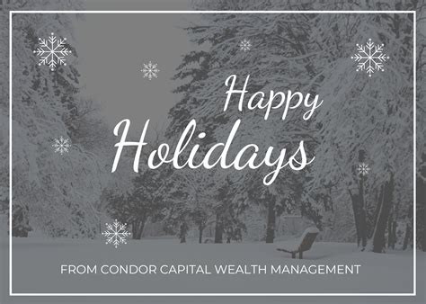 Happy Holidays From Condor Capital