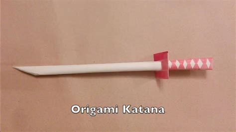 How to Make an Origami Katana – easy origami tutorial