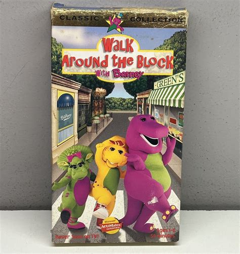 Barney Walk Around The Block With Barney Vhs 1999 Video Tape Classic Collection 45986020314 Ebay