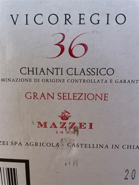 Marchesi Mazzei Chianti Classico Gran Selezione Vicoregio