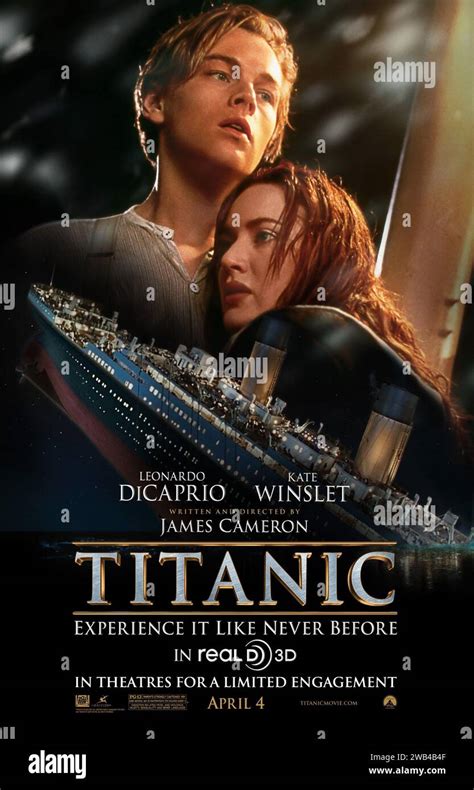 Titanic Year : 1997 USA Director : James Cameron Leonardo DiCaprio, Kate Winslet American poster ...