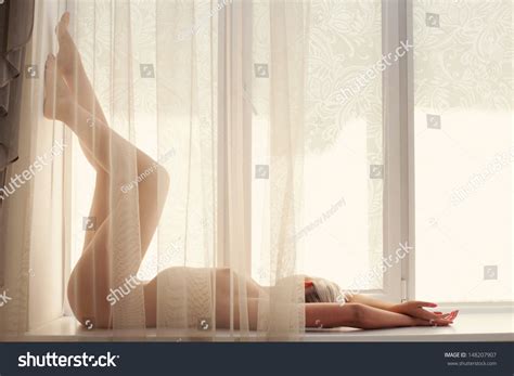 Nude Model Rests On Window Sill Stock Photo Shutterstock