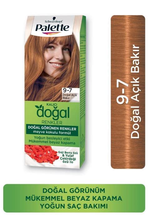 Palette Kalıcı Doğal Renkler 9 7 Doğal Açık Bakır Fiyatı Trendyol