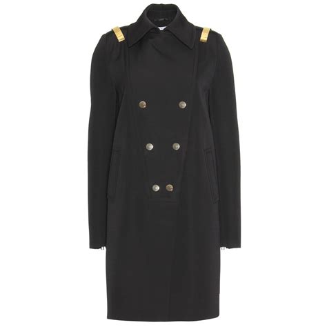 Givenchy Doublebreasted Wool Coat In Black Lyst