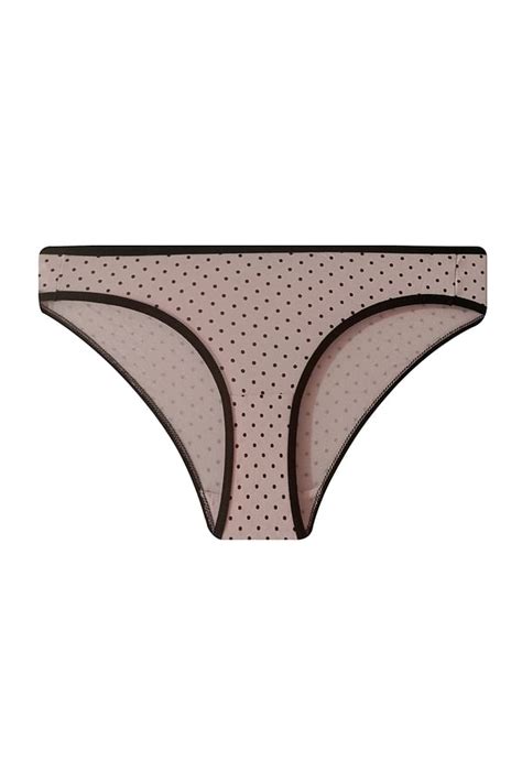 Buy Low Waist Polka Dot Print Bikini Panty In Nude Colour Cotton Online India Best Prices