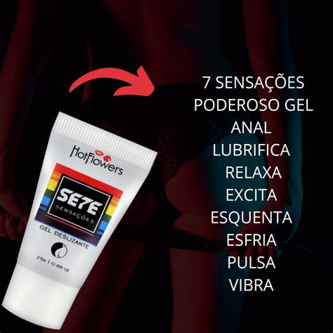 Gel anal sete sensações gel anestésico anal Shopee Brasil