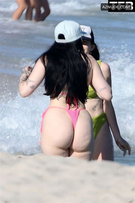 Noah Cyrus Sexy Seen Flaunting Her Big Ass And Tits In A Pink Bikini At The Beach In Miami Aznude