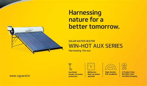 LPD V Guard Win Hot Aux Pro Series Solar Water Heater At V Guard Solar Water