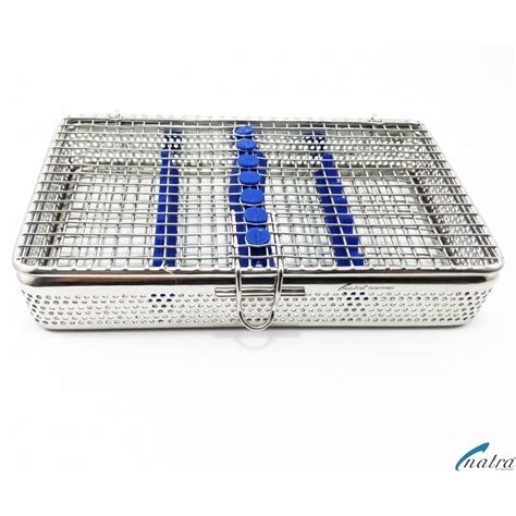 Sterilisation Cassette Rack Tray Surgical Dental 10 Instruments Natra Germany