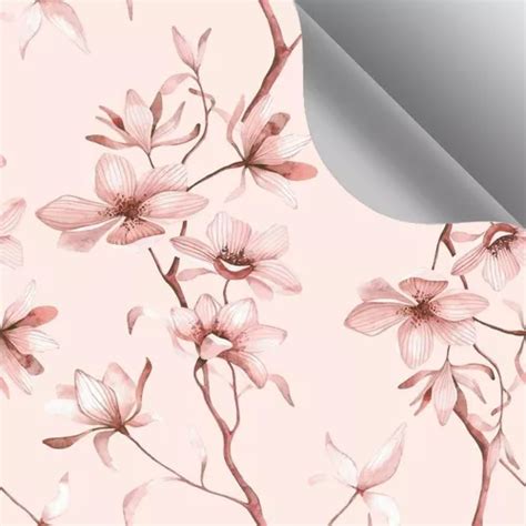 Papel De Parede Adesivo Pra Cozinha Floral Magnolia M Mercadolivre