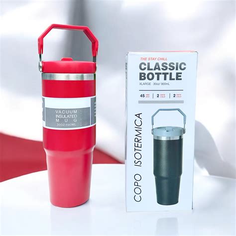 Listonx Ml Stainless Steel Handheld Thermos Insulated Vacuum Tumbler Hot Or Cold Mugater