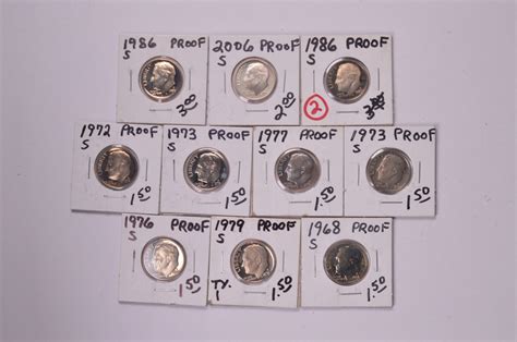 Coin Lot of 10 Roosevelt Dime - Great Collection! | Property Room