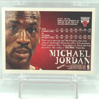 Vintage 1998 Skybox NBA Hoops Michael Jordan Card 23 JORDAN Team