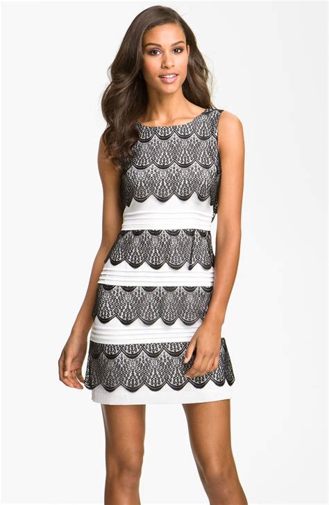 Bcbgmaxazria Tiered Lace Cocktail Dress Nordstrom