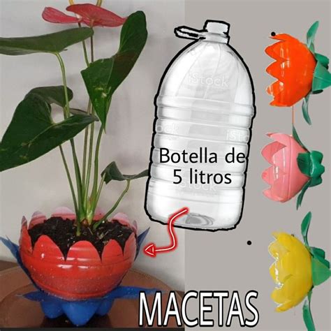 Crea tu MACETERO con BOTELLA 5 litros reciclada Super fácil