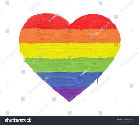 Gay Heart Rainbow Symbols Illustration Isolated Stock Illustration Shutterstock