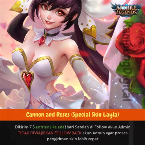 Beli Skin Cannon And Roses Special Skin Layla Mobile Legends