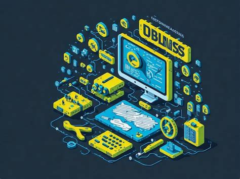 Premium Ai Image Online Buisness Flat Illustration