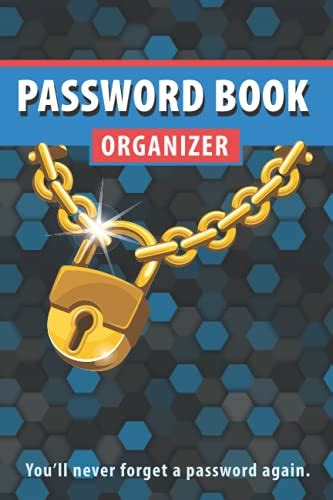 Password Book Organizer Internet Address Password Logbook With