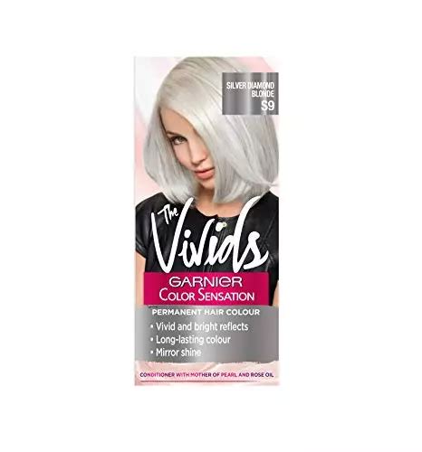 Garnier Color Sensation Vivids Blonde Hair Dye Permanent S Silver Diamond Picclick Uk