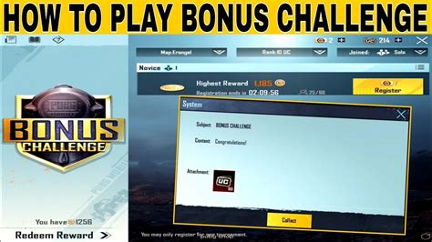 How To Play Bonus Challenge Pubg Mobile Bonus Challenge Gameplay Bonus