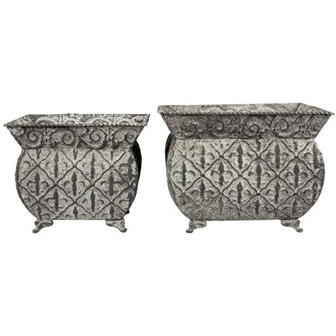 Кашпо металлическое серое «Наварра M» - купить за 2000 руб в интернет ...