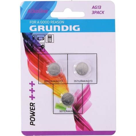 Grundig Pile Bouton Ag Ag Lr Sr V Pack De