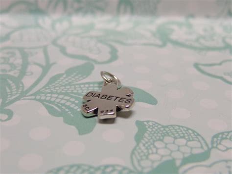 Sterling Silver Diabetes Medical Alert Charm by BrilliantKeepsakes