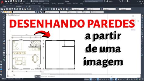 Como Fazer Uma Planta Baixa Simples No Autocad 2021 Sobre Uma Imagem