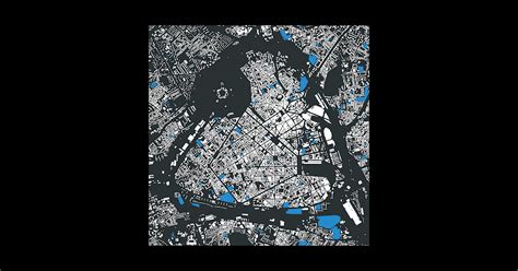 Map Of Lille France With Its Schools In Color Map Sticker Teepublic