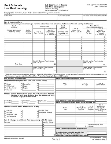 Hud Rent Calculation Worksheet Excel Worksheets Library