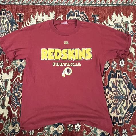 Vintage Redskins Football t shirt No rips good... - Depop