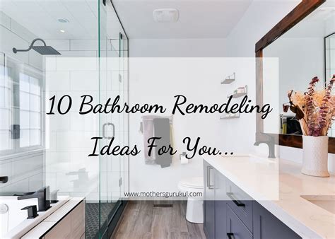 10 Bathroom Remodeling Ideas - MothersGurukul.com