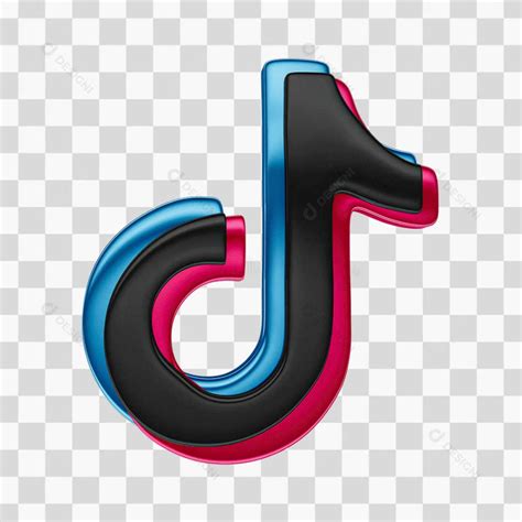 Tik Tok Logo D Png Transparente Sem Fundo