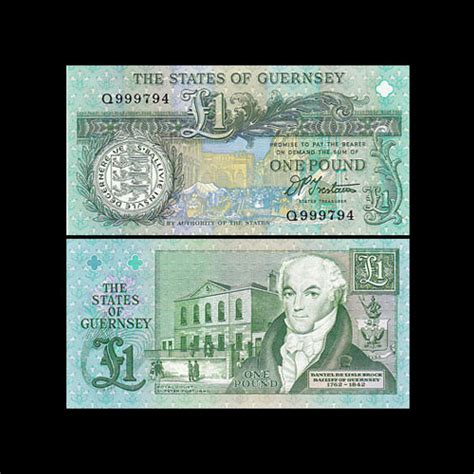 Guernsey Pound Banknote Of Series Mintage World