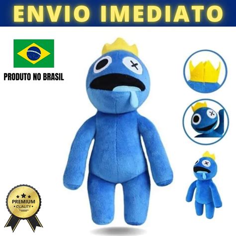 Pelúcia Azul Babão Rainbow Friends Roblox Monstro Blue 30cm MercadoLivre