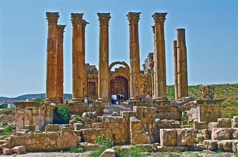 Temple Of Artemis Diana In Greco Roman City Of Jerash In Jordan Photograph By Ruth Hager