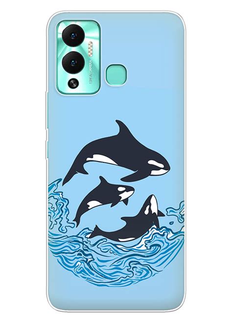 Infinix Hot 12 Play силіконовий чохол з картинкою Касатки